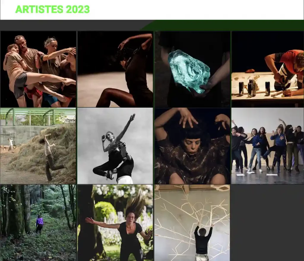 les artistes programmés dans le cadre du festival Plastique danse flore 2023