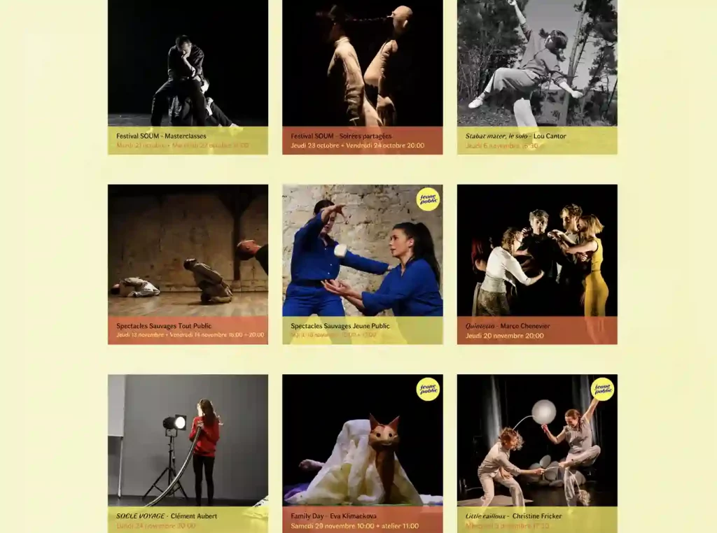 Agenda danse novembre 2025 : signes d'Automne